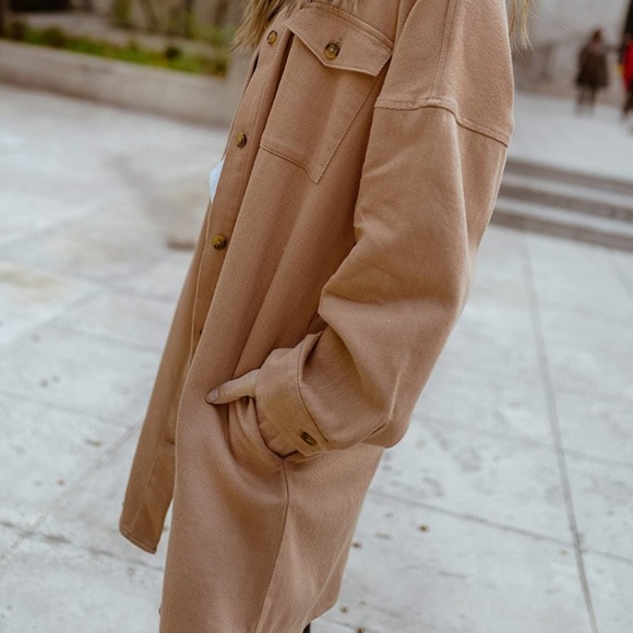 Tan Shacket - Picture 3 of 5